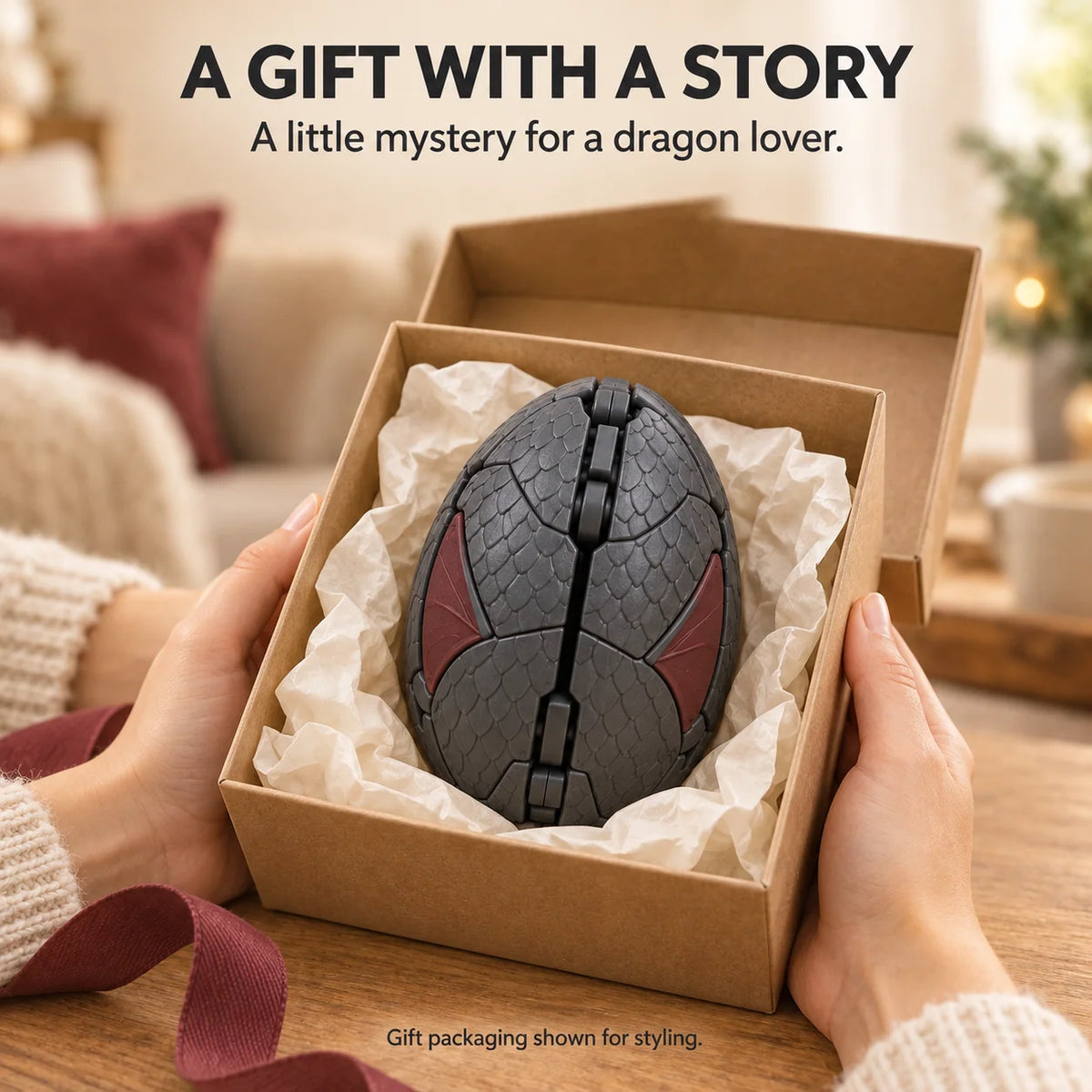 🐉 Guardian Dragon Egg — Transforming Dragon Figure with Sculpted Details
