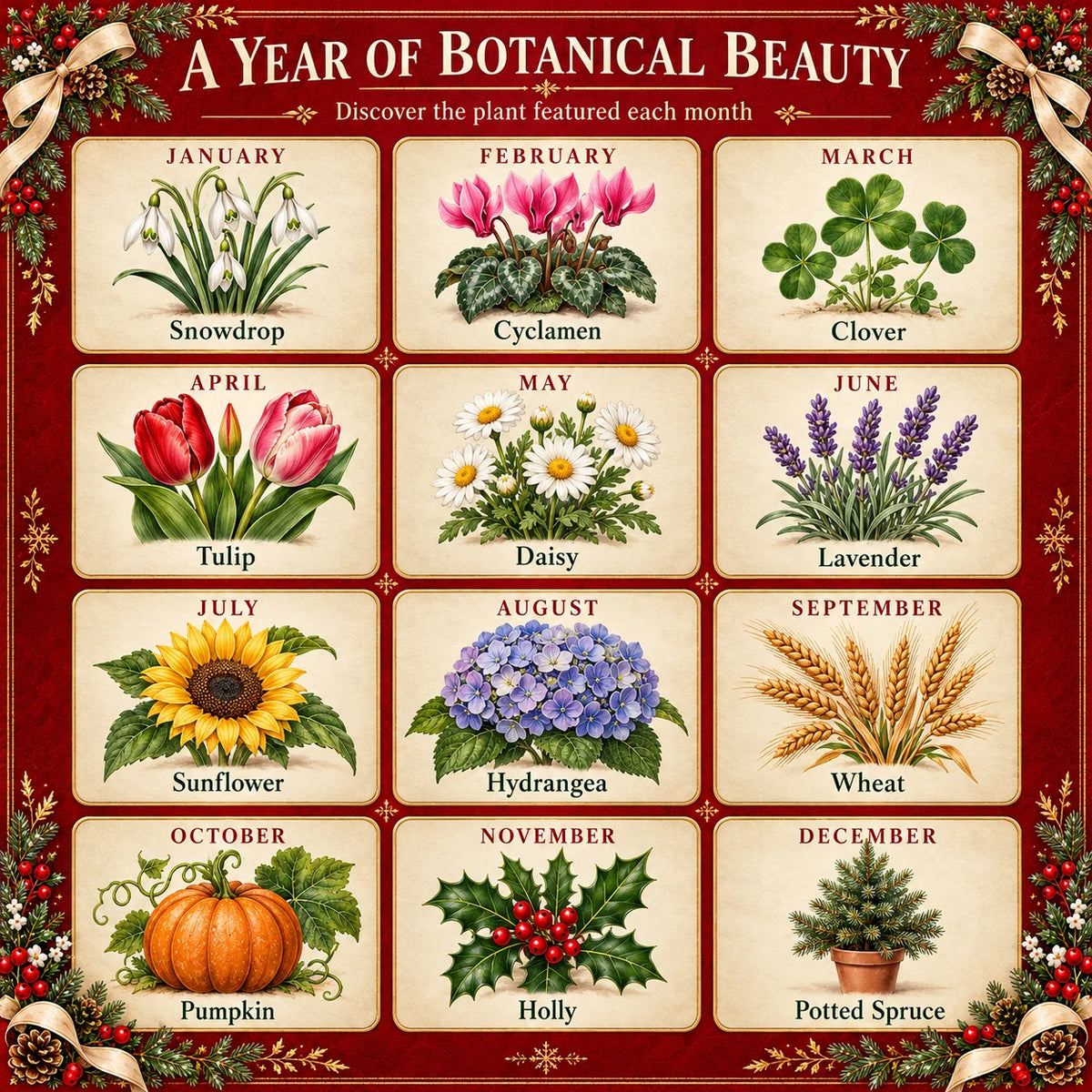 🎄🗓️ Last Day 49% OFF — 🪴✨ Eco-Friendly Plantable “Timeless” Seed Calendar 2027
