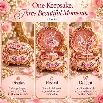 🌸 49% OFF Floral Ballerina Music Box – A Romantic Keepsake With a Magical Butterfly Reveal 🦋