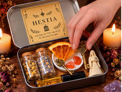 🔮Handmade Goddess Altar Tin Kit – Discover Your Divine Calling with Unique Ritual Accessories 🌙💫