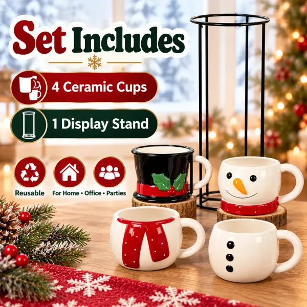 ☃️🎄 Snowman Stacking Cups — Create A Cozy Winter Moment With Every Sip! $ 45.30   $ 89.27 save 49%