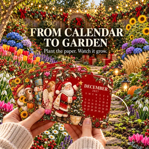 🎄🗓️ Last Day 49% OFF — 🪴✨ Eco-Friendly Plantable “Timeless” Seed Calendar 2027