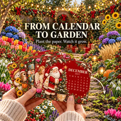 🎄🗓️ Last Day 49% OFF — 🪴✨ Eco-Friendly Plantable “Timeless” Seed Calendar 2027