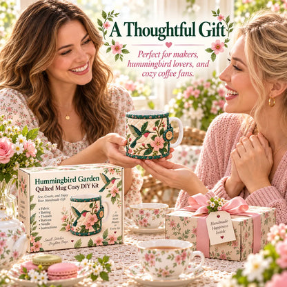 🌸Garden Quilted Mug Cozy DIY Kit