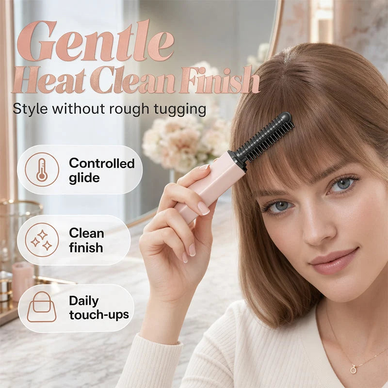 👩Last Day 49% OFF – Shape hair in 3 seconds! Create gorgeous hairstyles anytime anywhere. 💁Portable Wireless Mini Bang Styling Comb