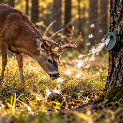 🍃🏕️Bow Hunting Milkweed Dispenser - Wind Indicator Fluff For Saddle Hunters