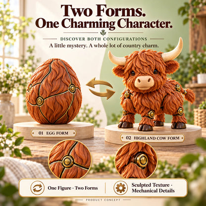 ✨Last Day 49% OFF –🐮 2-in-1 Transforming Highland Cow Egg – A Little Egg, a Charming Highland Surprise