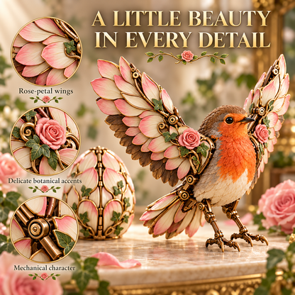🐦 Rosewing Robin – 2-in-1 Rose Egg to Mechanical Bird Transforming Figure