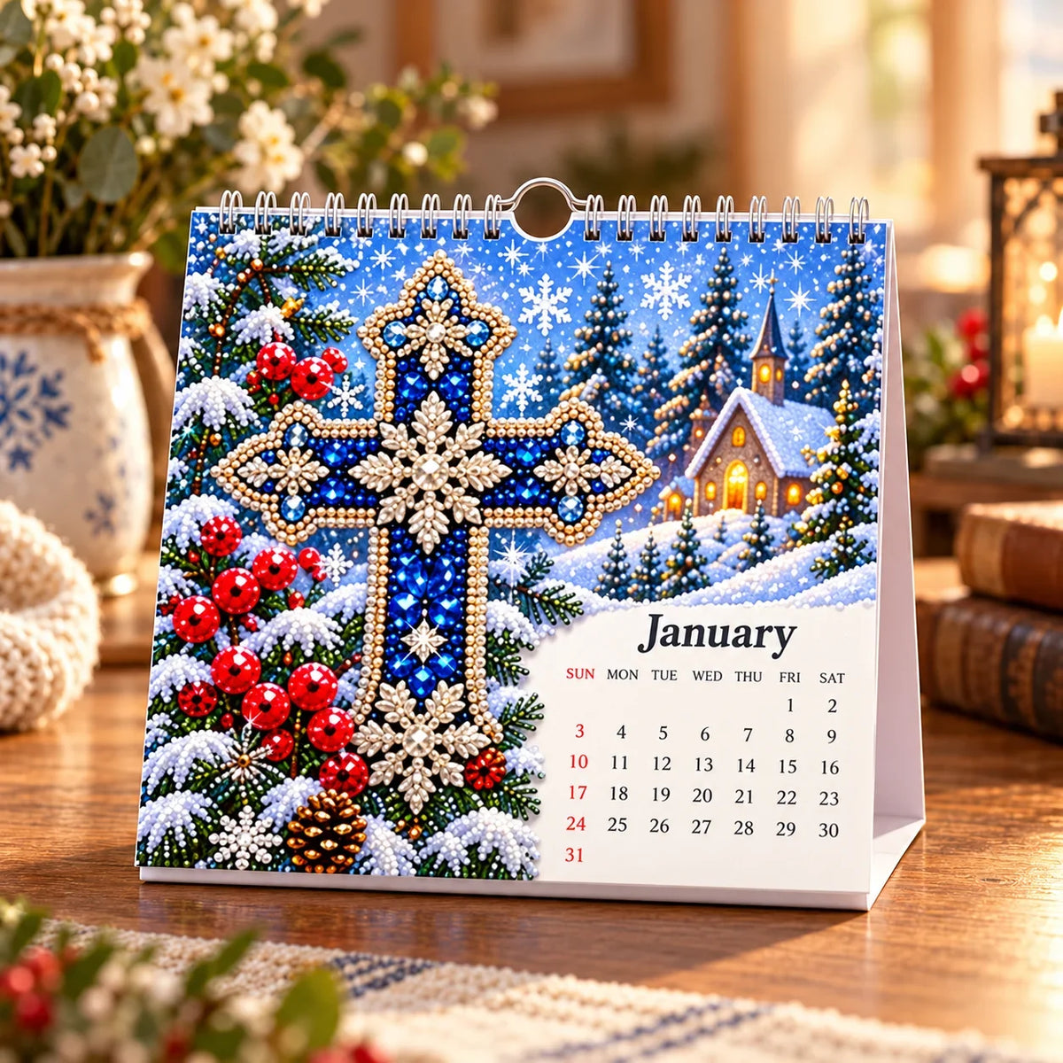 ✝️💎Last Day 49% OFF –  2027 Faith & Blessings DIY Diamond Art Calendar Kit (📦Buy 2 Free Shipping)
