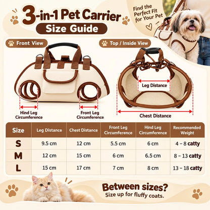 🔥 49% OFF – 😽Hands-Free Pet Sling & Harness Carrier 🐾🐶