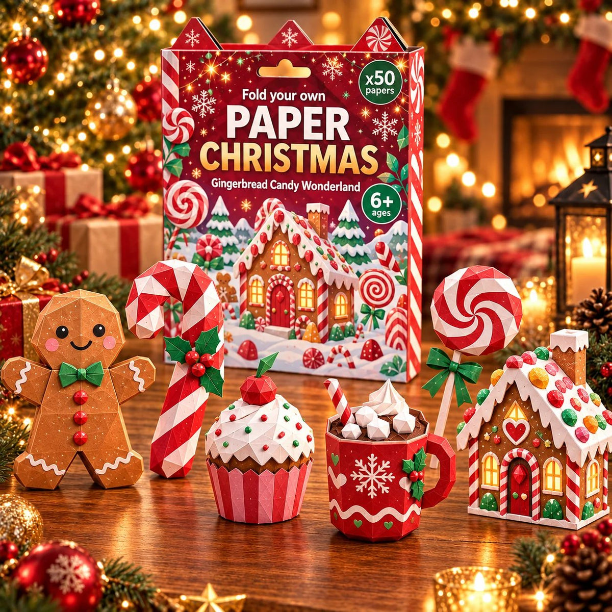 🔥🧘Relaxing & Beginner-Friendly- 3D DIY Paper Christmas(💕Step-by-Step Guide Included)