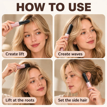 🔥✨ Compact Wireless Hot Comb – Handy Bang Styling Companion!