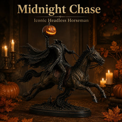 ⏰Last Day Buy 2 Save 10% - 🎃🏇Midnight Chase Headless Horseman Statue | Awaken the Legend of the Hollow(✨Same as the video)