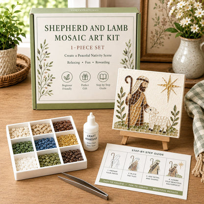 💥 LAST DAY 49% OFF - Nativity Sea Glass Art Kit – Beginner-Friendly ✨