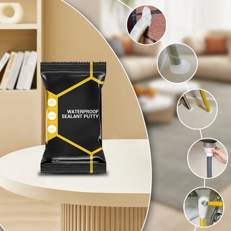 🏠 Limited-time 49% Off! Waterproof Sealant Putty, Mouldable Hole Sealing Filler For Pipe Wall Gap Blocking