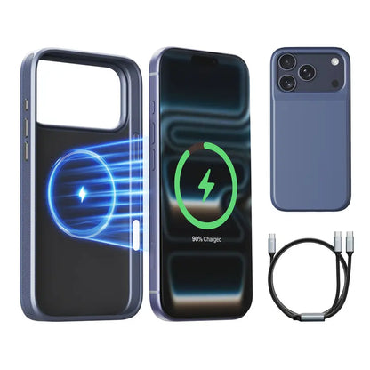 🔋Power Case for iPhone  – Slim Protective Battery Case & Dual Charging Power Bank Kit, Type-C Fast Charge, Lightweight Lightweight & Perfect Couple Gift