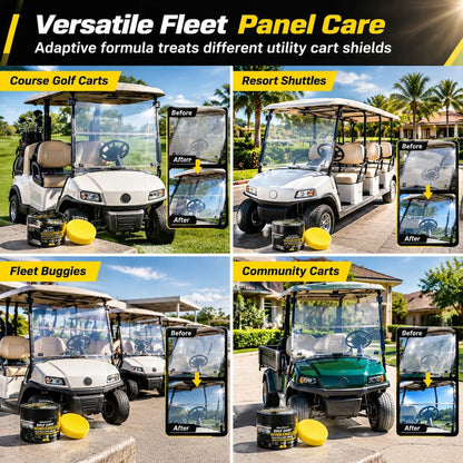 🥳2026 HOT SALE🥳💞50K+ SOLD! 🏌️✨ 49% OFF! Golf Cart Windshield Scratch Repair Paste – buffs away haze & yellowing, restores crystal-clear vision. Includes sponge, easy 3-step hand buffing! 🛡️✅