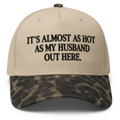 Funny "Almost As Hot As My Husband" Embroidered Cap