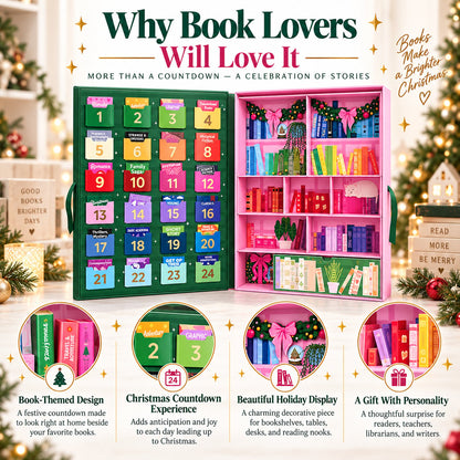 📚 🎄 The Book Lover's Advent Calendar - 🎁 A Christmas Countdown Made for People Who Love Books ❤️(📦Buy 2 Free Shipping)