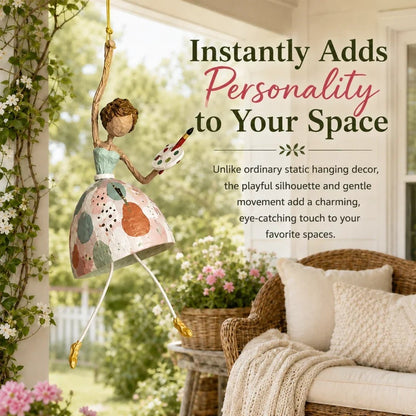 💃🌸 Let Your Space Dance — Whimsical Dancing Lady Hanging Ornament (📦Buy 3 Free Shipping)