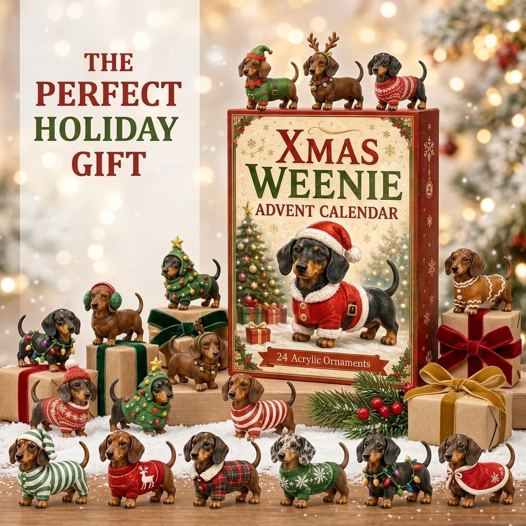 🏆Limited Time Sale 49% OFF 🎄🐾2026 Christmas Dachshund Advent Calendar