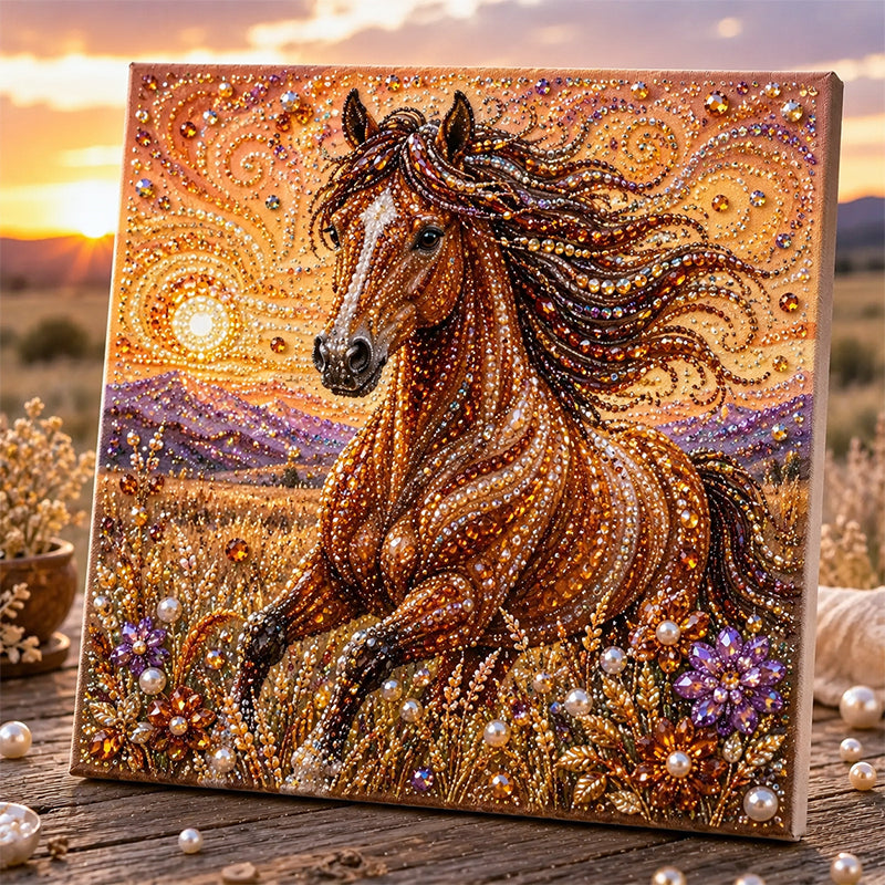 🏆 Last Day Special Price £14.99🦬✨ Highland Cow Pearl Art DIY Kit – Relaxing DIY Craft to Create Stunning Coastal Artwork (📦Buy 3 Free Shipping)