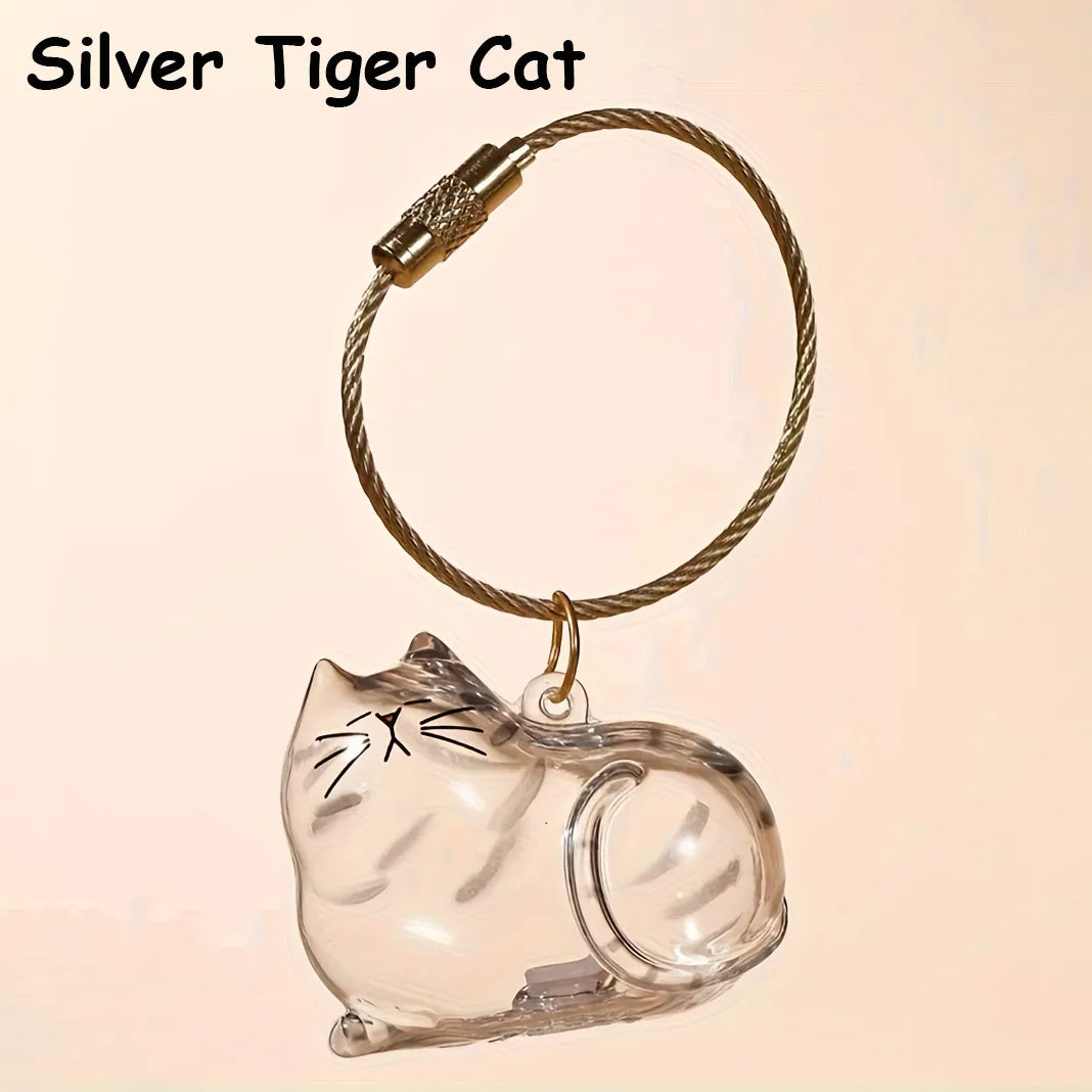 🐾Pet Hair Memorial Capsule Keychain