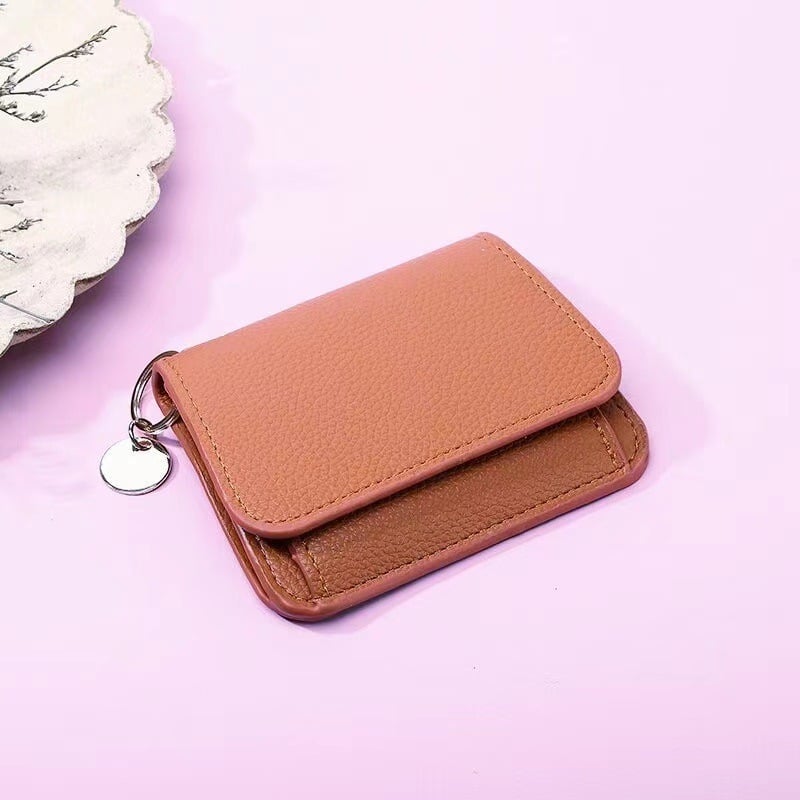 🌹RFID Short Wallets for Women – Fashionable Card Holder with Key Ring & Coin Purse
