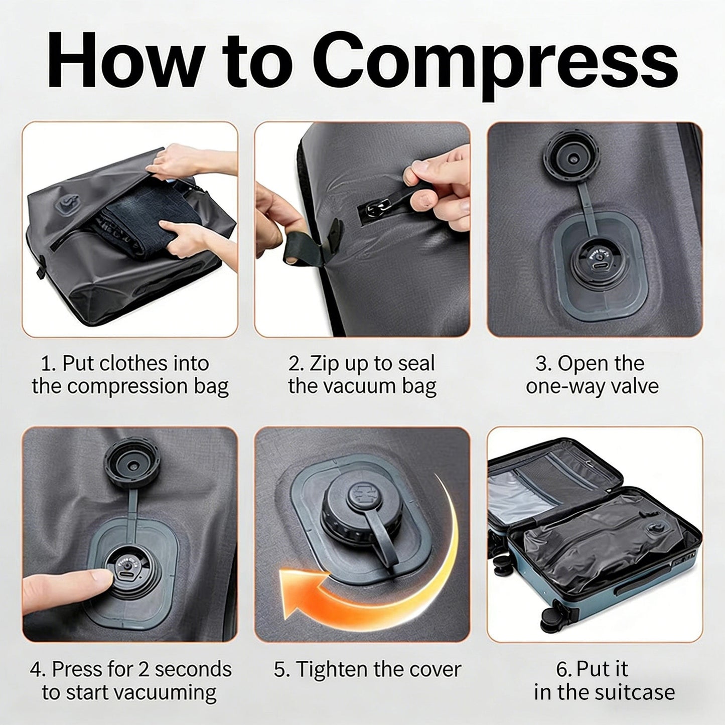 Lightweight, Portable, Moisture-Proof, and Waterproof Vacuum Storage Bag