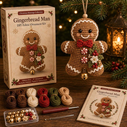 🎄Beginner-Friendly Christmas Character DIY Ornament Kit | Complete Craft Set with Soft Materials, Decorative Details & Step-by-Step Instructions Included ✨
