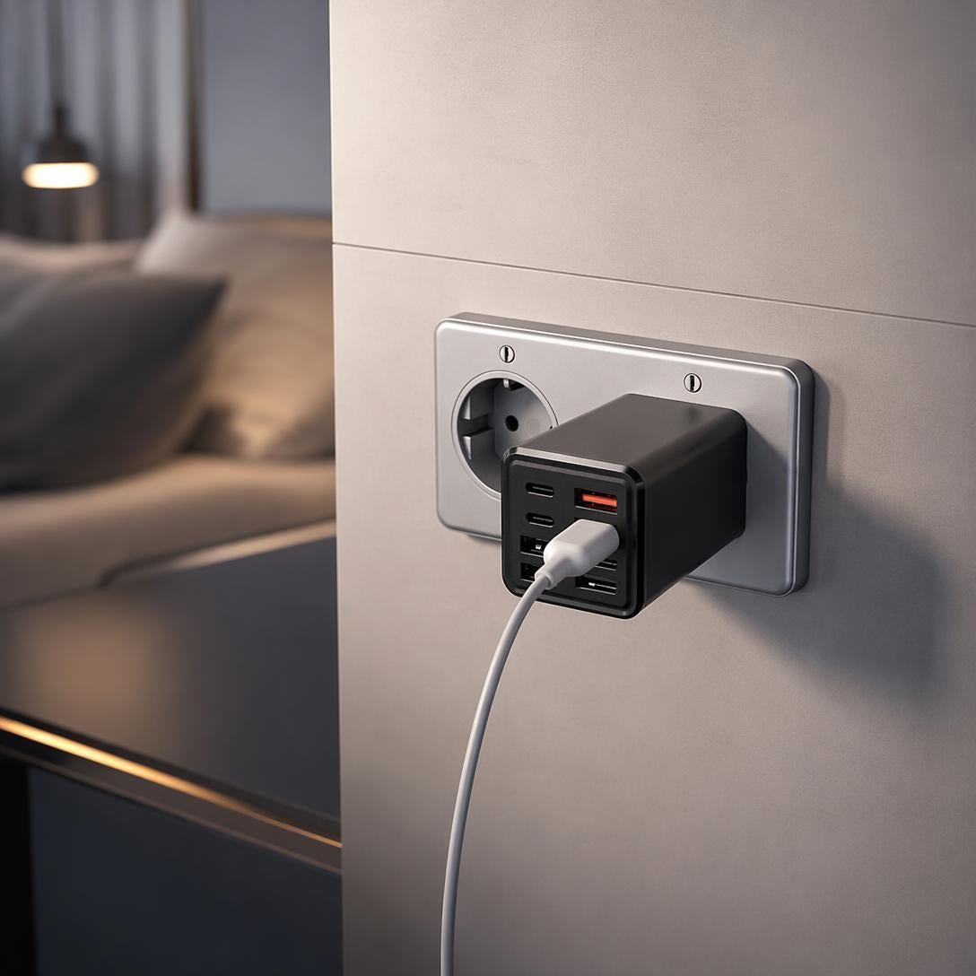 ⚡️Secret to Faster Phone Performance⚡️Eight-Port Travel Charger for Extended Phone Battery Life