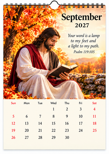✝️2027 Seasons of Faith Wall Calendar