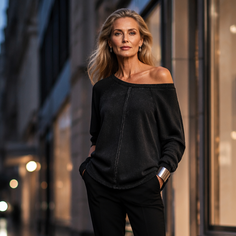 📢📢40% OFF !! ⏰Women’s Casual Round Neck & Long Sleeve Top