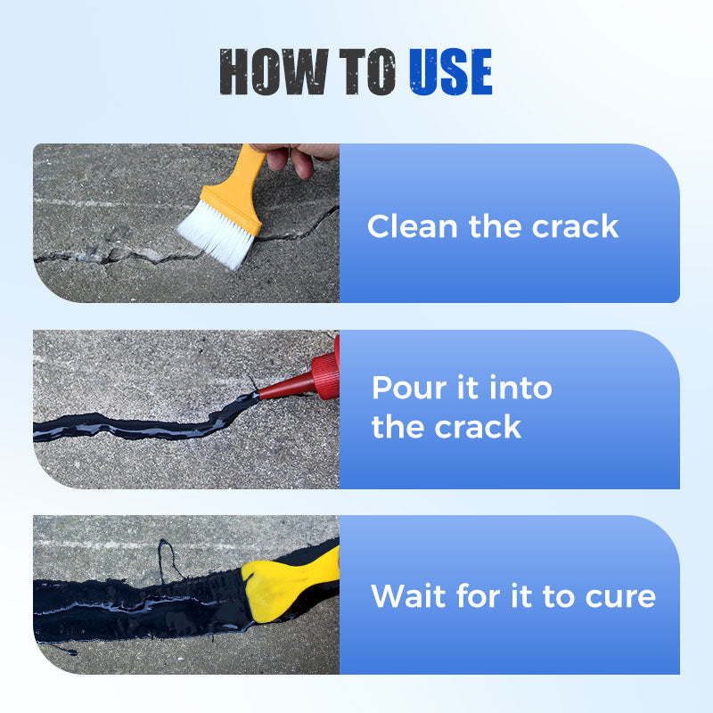 📢📢49% OFF !! ⏰Extra-Strength New Formula Concrete Crack Repair Filler, Waterproof Heavy-Duty Crack Adhesive for Driveway, Patio & Wall Cracks