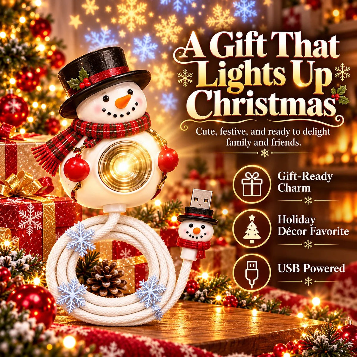 ⛄47% OFF🎄Bring Home Holiday Magic — Snowman Christmas Projector Light With Festive Glow🌙