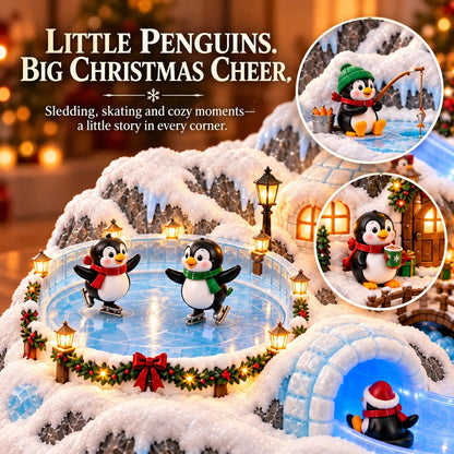 🐧❄️ Penguin Christmas Slide Village – Animated Penguins & Glowing Winter Wonderland 🎄✨