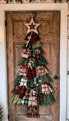 🎄Beginner-Friendly DIY Oversized Patchwork Christmas Tree Door Hanging Kit | Complete Kit with All Tools & Step-by-Step Guide Included 💕