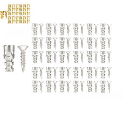 🛠️ Last Day Special Price £16.99 ! 🔥Buy more save more🎁Self Drilling Drywall Anchors with Screws Kit🪨 Easy Install Wall Fixing Accessories🔩