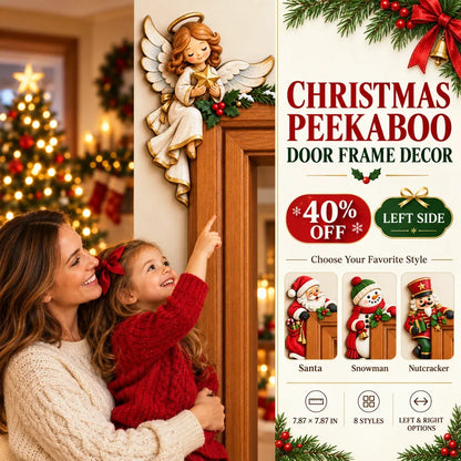 ⏳ Last Day 49% OFF – 🎄 3D Christmas Peekaboo Door Frame Corner Decor | 8 Festive Character Designs with Left & Right Options for Doorways, Entryways & Holiday Corners ✨
