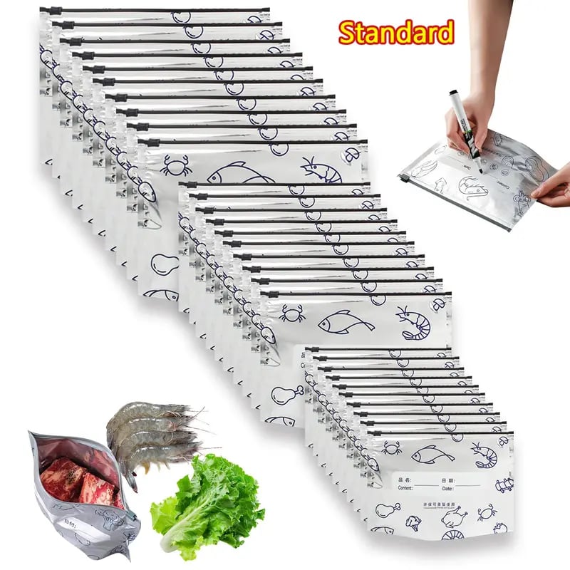 Reusable Aluminum Foil Sealable Storage Bags