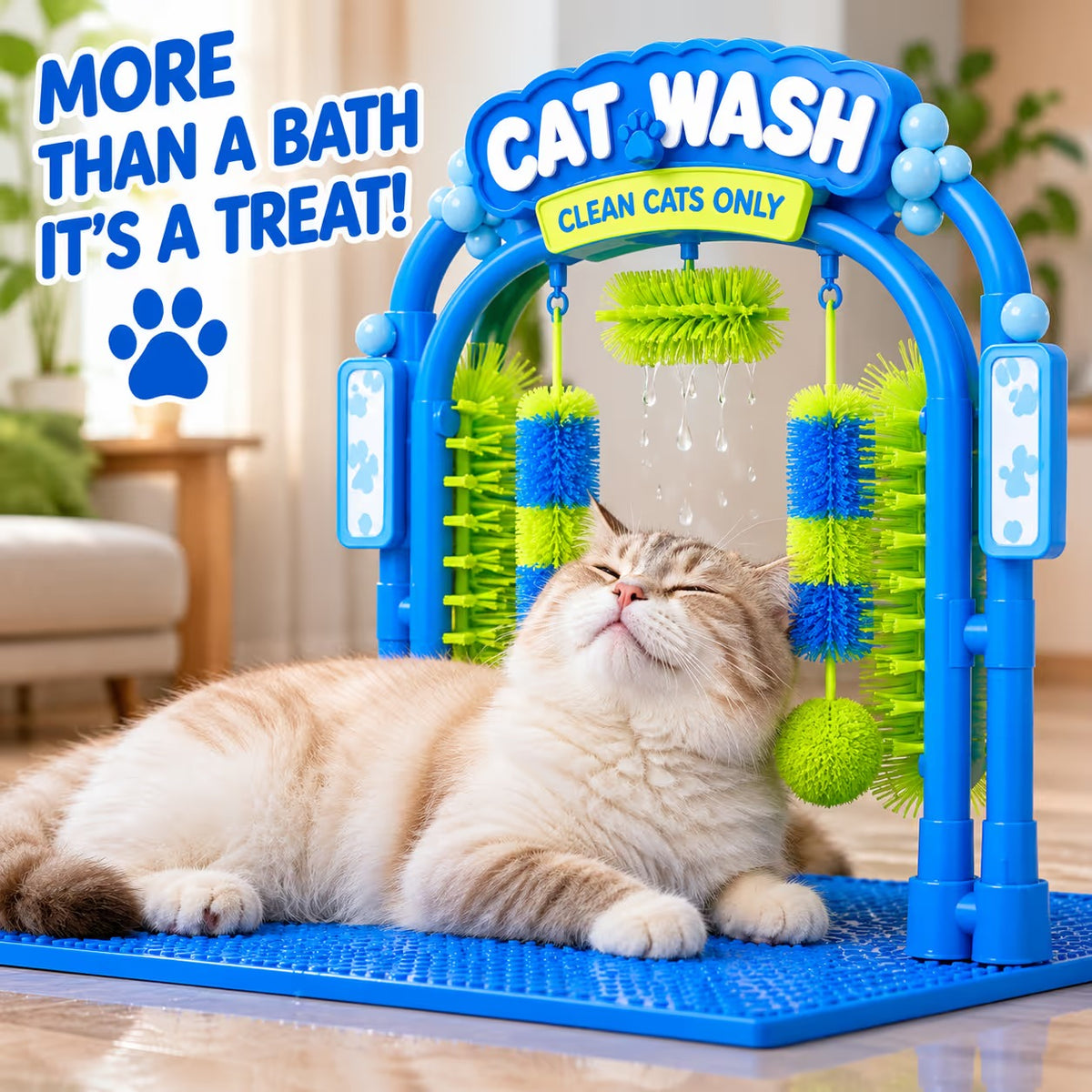 🐱 Cat Self-Grooming & Play Station