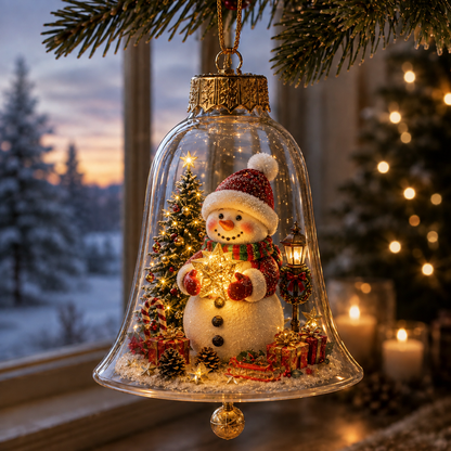 🔥Limited time 69% OFF -✨🎄 Glowing Christmas Story Ornament – Light-Up Mini Holiday Scene