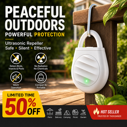 No more trouble from birds, beasts and locusts！Portable Ultrasonic Bird Repellent Keychain