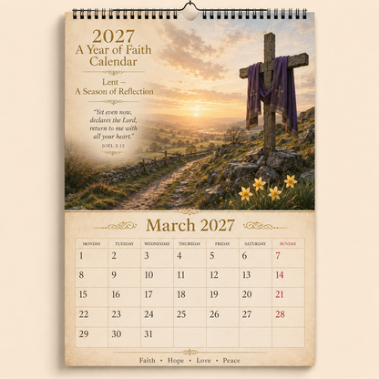 ✝️2027 A Year of Faith Calendar