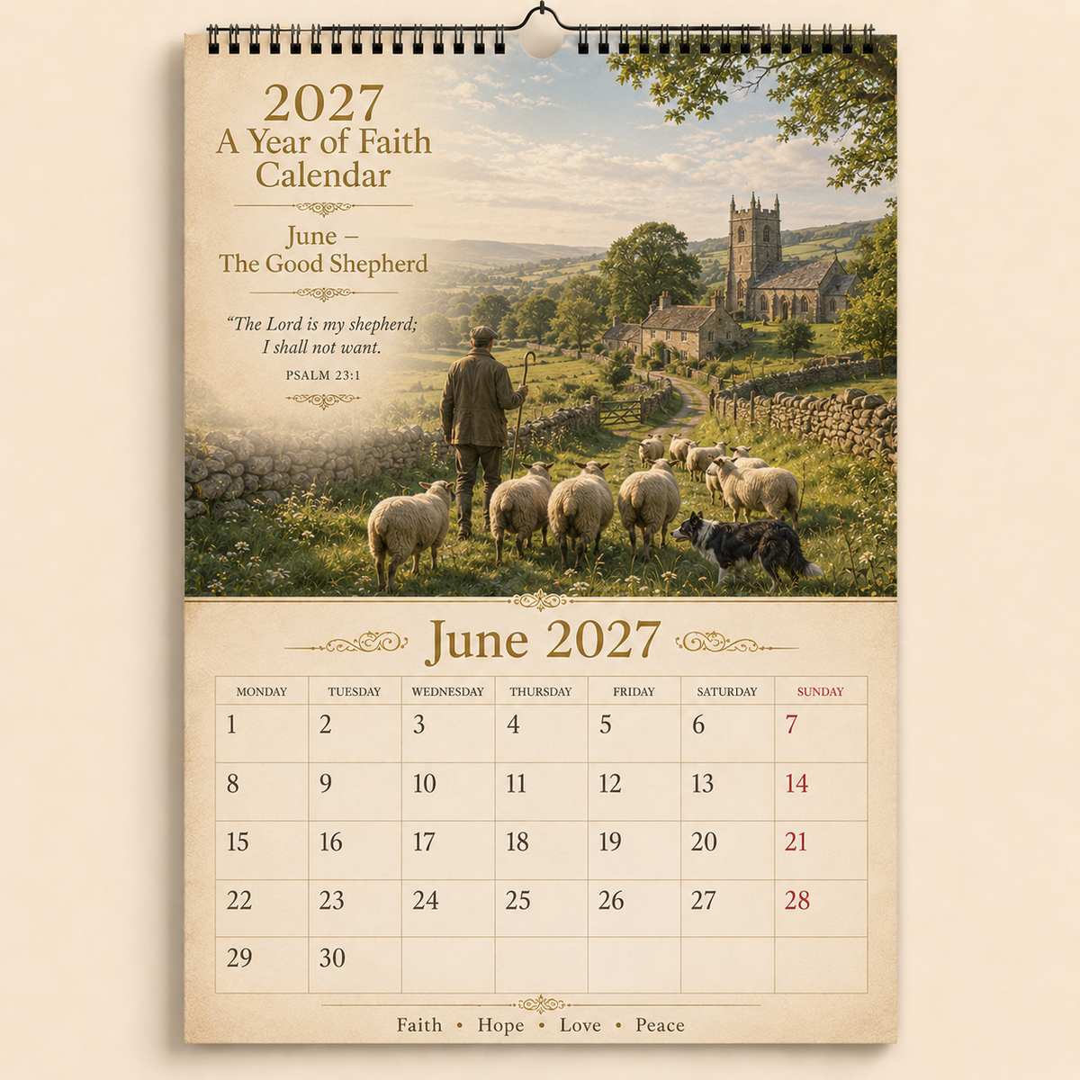 ✝️2027 A Year of Faith Calendar