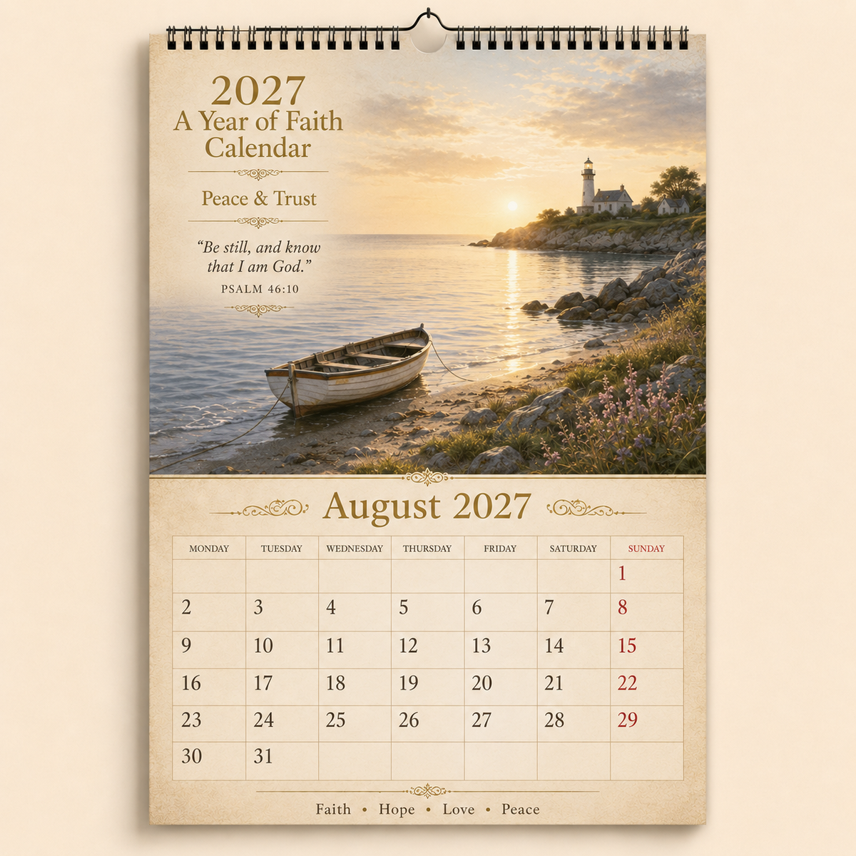 ✝️2027 A Year of Faith Calendar