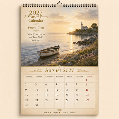 ✝️2027 A Year of Faith Calendar