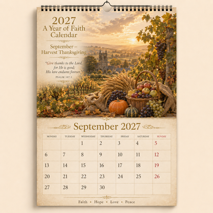 ✝️2027 A Year of Faith Calendar