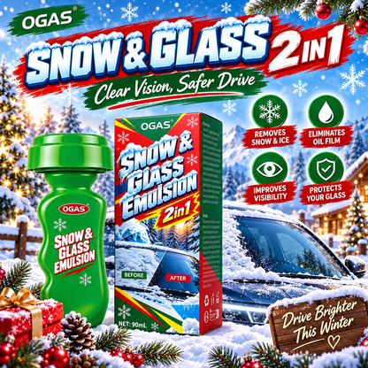 🚗2-in-1 Snow & Glass Cleaner – Winter Windscreen Care with Built-In Applicator❄️