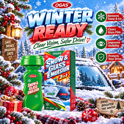 🚗2-in-1 Snow & Glass Cleaner – Winter Windscreen Care with Built-In Applicator❄️